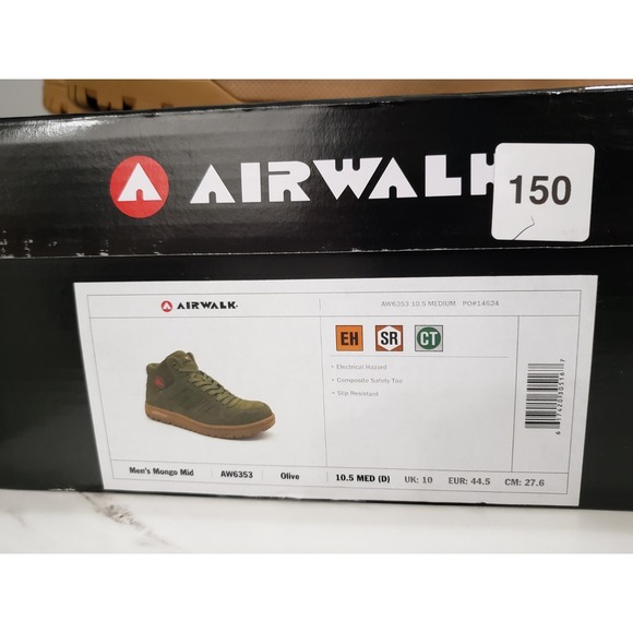 NEW SIZE 10.5  AW6353 Airwalk AIRWALK MONGO MID Series Men's Mid Top Work Shoes - Picture 5 of 7